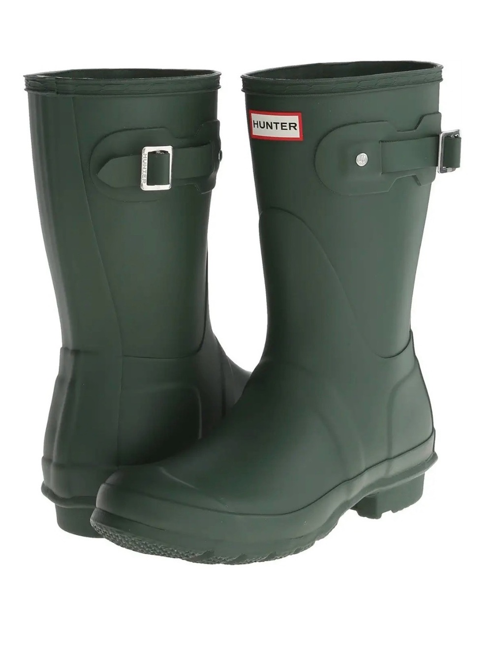 Hunter Women's Original Short Boot Green US 7 / UK 5 / EU 38 Rain Boots Winter